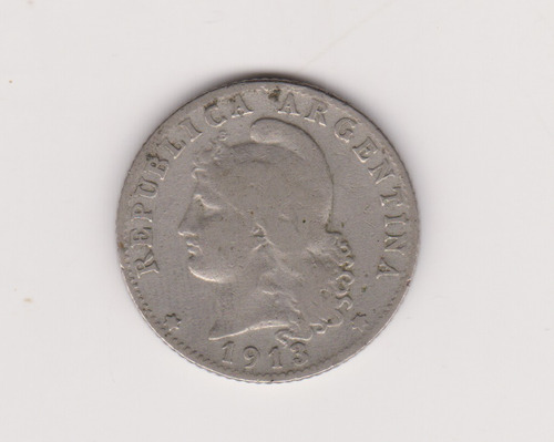 Moneda Argentina 20 Ctvs 1913 Janson 64 Muy Bueno 
