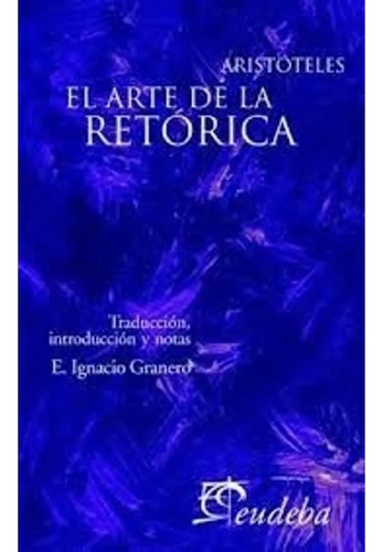 El Arte De La Retorica - Aristoteles (libro)