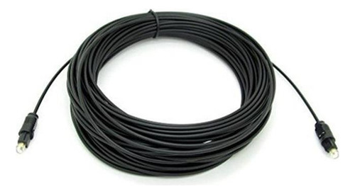 20m De Fibra Optica Digital Negro Spdif Toslink Cable