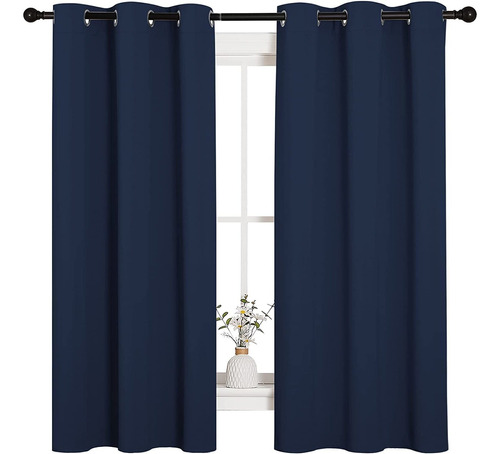 Cortina Blackout Para Ventana 100x130cm, 2pzs