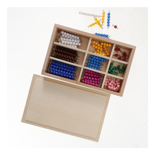 A Tablero De Ajedrez Montessori Para Contar Cuentas, Juego