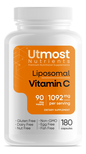 Vitamina C Liposomal 100% Natural Sin Alergenos Sin Omg, 109