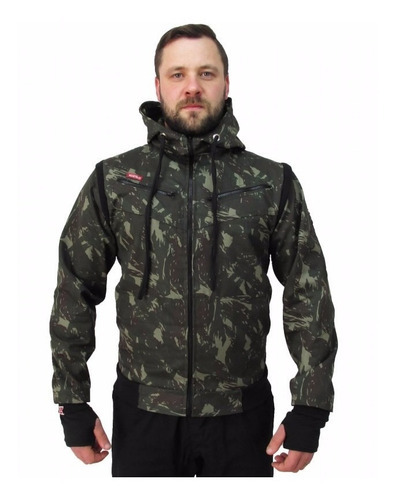 jaqueta camuflada masculina