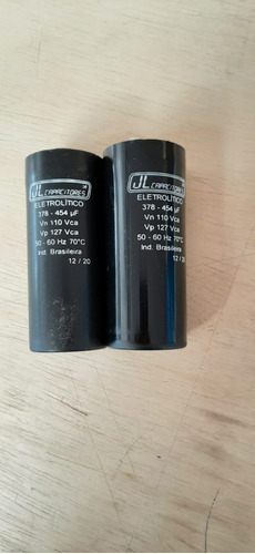 2 Pçs Capacitor De Partida 378-454uf Motor 2cv Kohlbach 4p