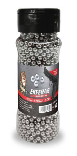 1700 Esferas De Aço 4.5mm Metal Para Pistola De Pressão Co2