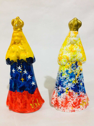 Virgenes Tricolor Venezolano Souvenirs Recuerdos En Cerámica