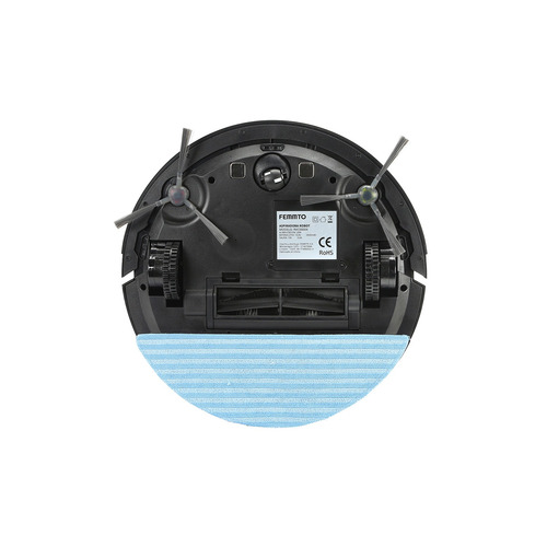 Aspiradora Robot Inteligente Automática Trapeadora Giroscopica Femmto Negro Rvc000004