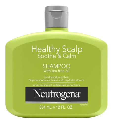 Shampoo Neutrogena Soothe & Calm 354ml Aceite De Té De Árbol