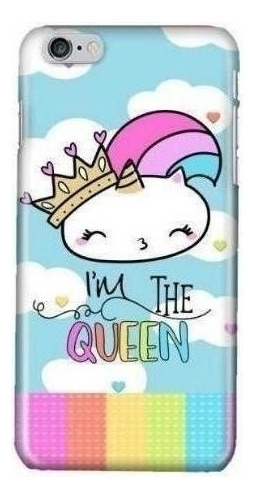 Funda Celular Arcoiris Queen Reina Disp Todos Los Cel