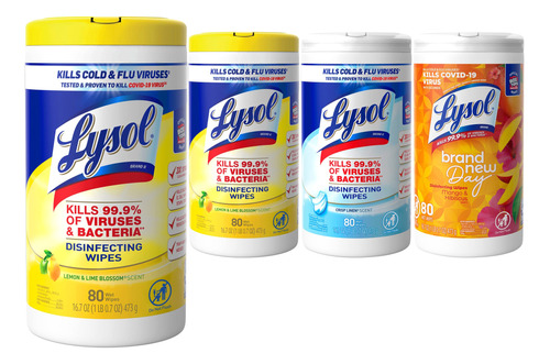 Lysol Paquete De Toallitas Desinfectantes, Toallitas De Limp