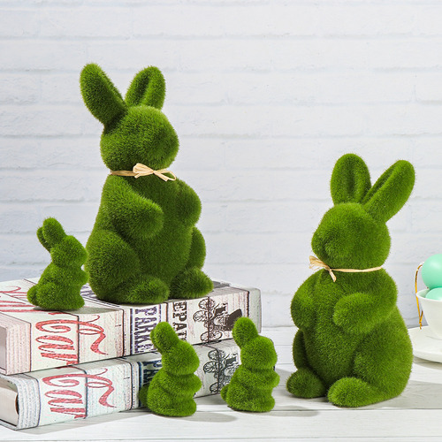Adornos Happy Easter Con Forma De Conejo De Pascua, Conejo V