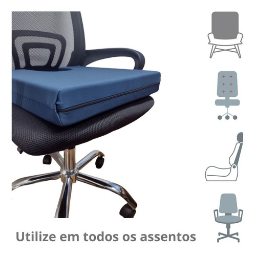 Assento Almofada Coccix Escara Hemorroida Abertura Traseira