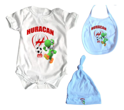 Ajuar Ropa Bebe X3 Prendas  Huracan De Trelew