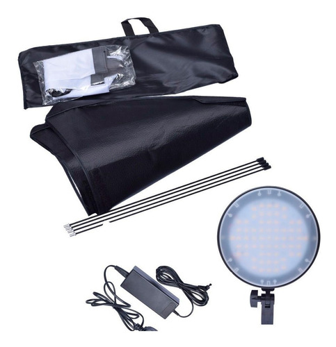 Kit Estúdio Iluminador Led Circular 126 Softbox 50x70cm 600w