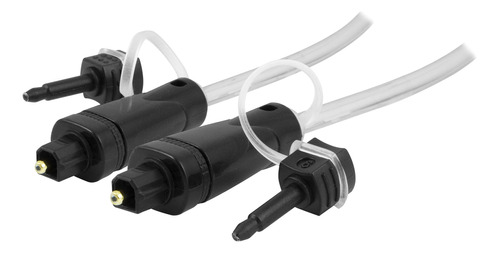 87618 6 Feet Cable Optico Digital Toslink Plugs Negro