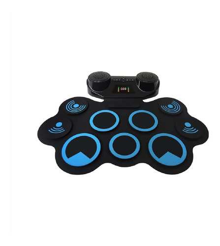 Electronic Hand Roll Drum Pad Set Can Be Curled Portable