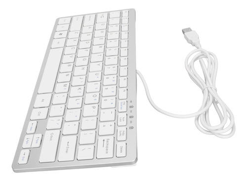 Teclado Ultrafino Con Cable Usb De 78 Teclas, Mini Portátil,