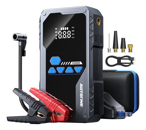 Jump Starter Autoone 4000a Con Compresor De Aire 20800 Mah