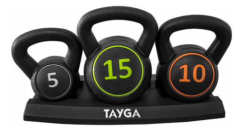 Set De Pesas Rusas Kettlebells 2 3 7 Kg Con Base