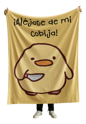 Cobija Frazada Manta Yo Soy La Señora Loca De Los Perros Pollito Asesino Frazada Ligera 110x160cm