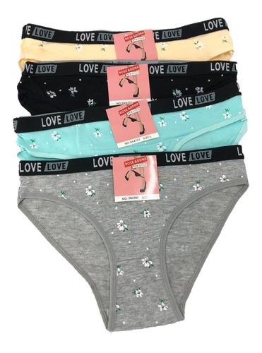 6calzones Pantaletas Algodón De Mujer Lola Cintura Grueso 6calzones Pantaletas Algodón De Mujer Lola Cintura Grueso