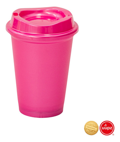 20 Vasos Reusables Tipo Star Para Bebida Caliente Mini 12 Oz Color Rosa Metalico