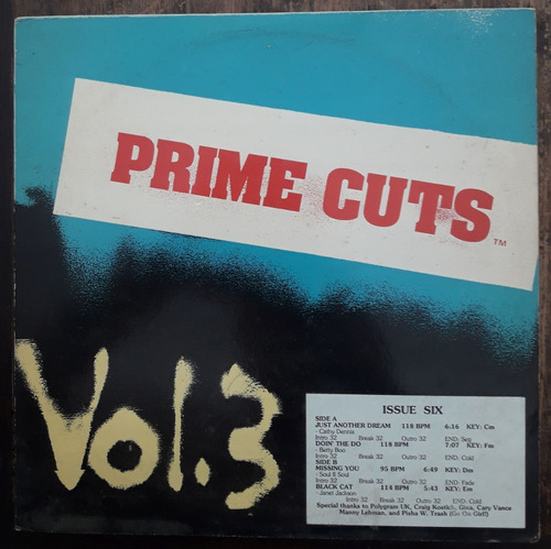 Lp Vinil (vg+)  Prime Cuts Vol.3, Issue 6 Ed Us Promo Raro