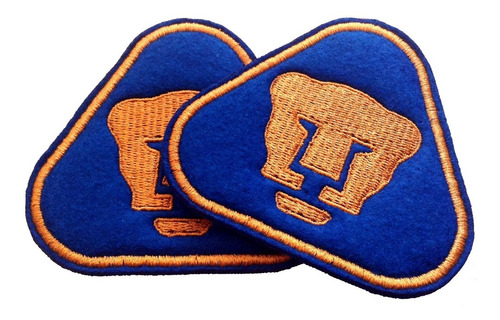 Pumas Unam Logo Parche Bordado 2 Pzas 8 Cm