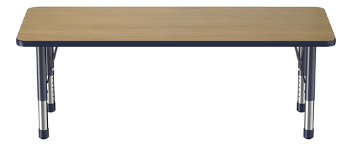 Mesa Rectangular Para Aula 60 X 150 Cm Con Patas Ajustables