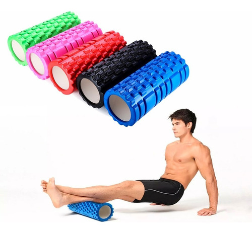 Rolo Hueco Sensitivo 33 Cm Foam Roller Yoga Pilates- Sportex