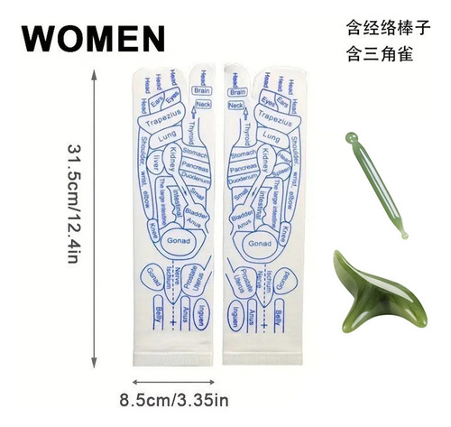 Set De Calcetines Acupressure Reology Con Herramienta De Mas