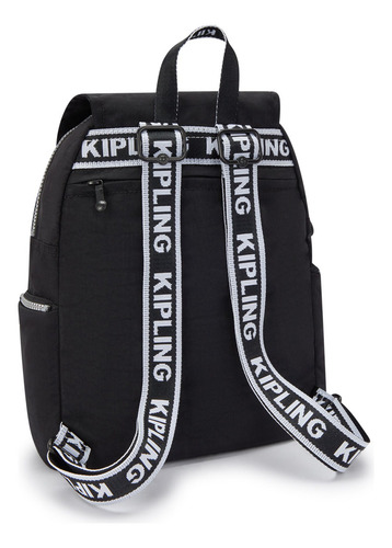 Mochila preta feminina Kipling City Zip S