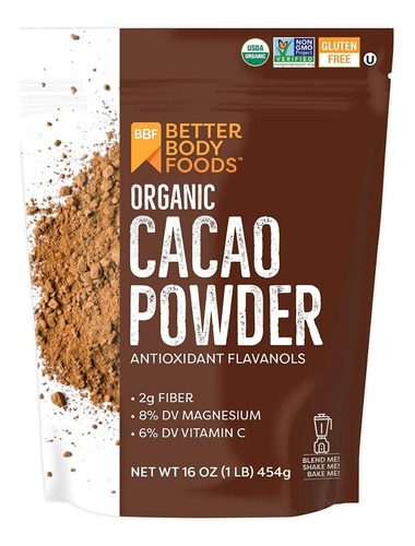 Cacao En Polvo Betterbody 454gr - g a $577