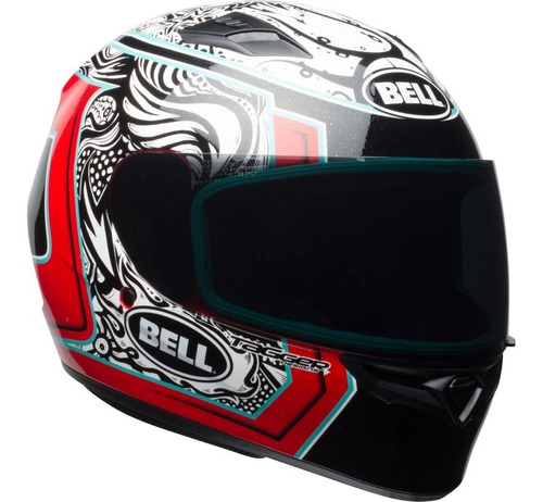 Casco Motos Bell Qualifier Rojo Negro Blanco En Rider-pro