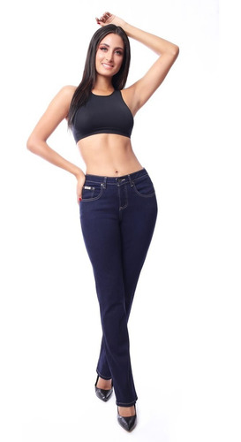 Imagen 3 de 7 de Jeans Dayana Mezclilla Stretch Cintura Alta 009