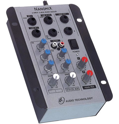 Imagem 1 de 1 de Mesa De Som Mixer Nanomix De 2 Canais Na202r Ll Áudio