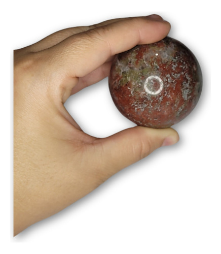 Bola Esfera De Jaspe Brecha Vermelho 5cm Pedra Natural