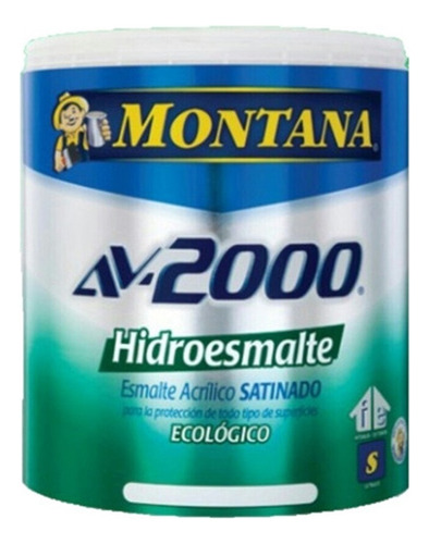 Pintura Montama Av2000 Hidroesmalte Satinado Blanco