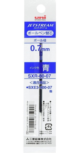 Repuesto De Bolígrafo Jetstream0.7mm Mitsubishi Pencil Japón