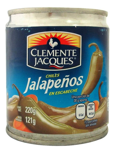 10 Pza Chiles Jalapeños Clemente Jacques En Escabeche 220 G