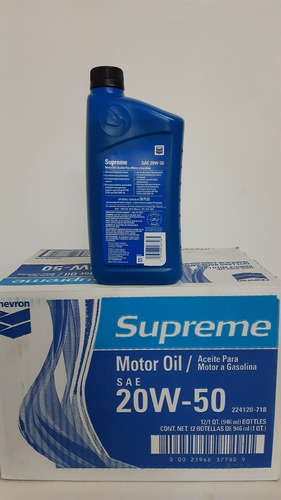 Aceite Chevron 20w50 Mineral