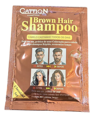 Shampoo Sachê Escurecedor Cabelos Brancos Em Minutos Em Casa