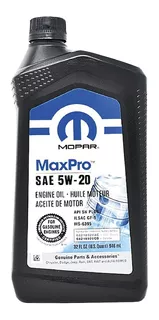 Aceite De Motor 5w20 Mopar - Para Jeep, Dodge Y Ram