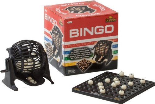 Bingo Con Bolillero Plástico - Calidad Premium  - Bisonte
