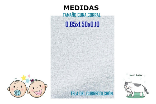 Protector De Cama Cuna Para Bebe Cubre Colchón Impermeable