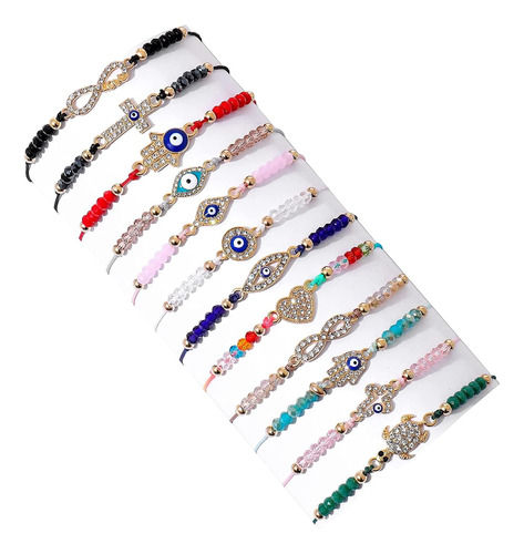 Covs 12 Pulseras De Mal De Ojo, Pulseras Mexicanas, Pulsera 