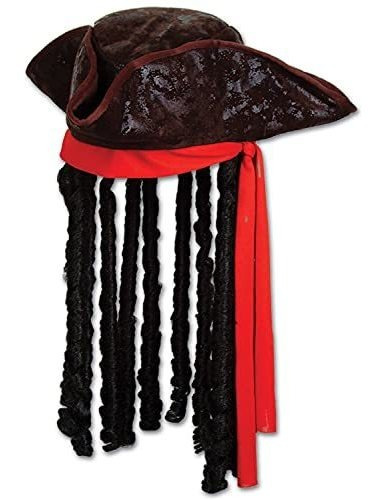 Caribbean Pirate Hat De Partido De Accesorios (1 Cargo) (1 -