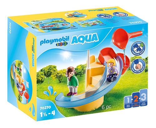 Brinquedo Playmobil Toboagua 6 Peças Sunny 70270