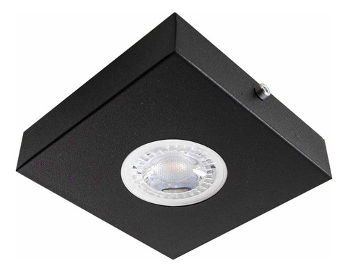 Spot Semi Embutido Quadrado P/ Mr16 Gu10 Starlumen St3148 Estrutura Preto 127/220v