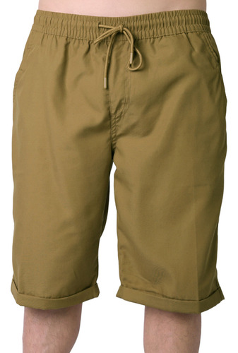 Gra - Camel - Bermuda Hombre Casual Recto Beige Giovanni Gal